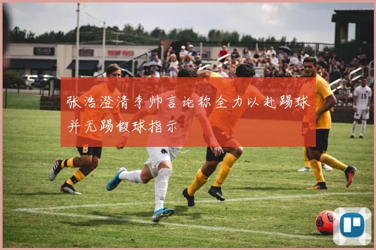 张浩澄清李帅言论称全力以赴踢球并无踢假球指示